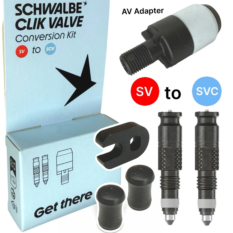 KIT DE CONVERSION SCHWALBE CLICK VALVE ADAPT TÊTE DE POMPE - 4026495951869