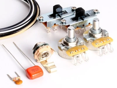 Wiring Kit for Fender Mustang Black Switches USA Parts - Image 1 of 2
