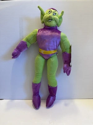 2001 Ultimate Marvel Green Goblin Plush Kelly Toy (no Satchel) With Tag 10’ - Image 1 of 3