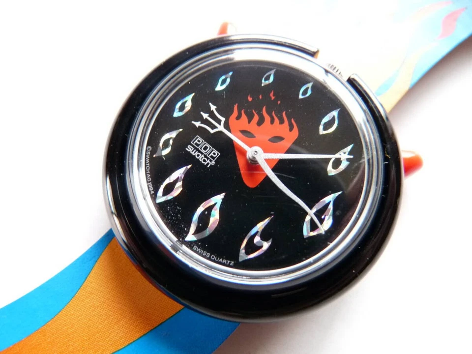Vintage Pop Swatch Halloween Special Hot Stuff PMB103 1995