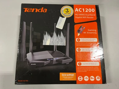 Tenda AC10 AC1200 Smart Dual-Band Wireless Router - Image 1 of 2