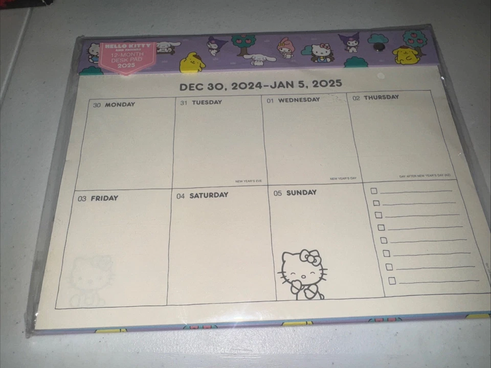 Hello Kitty 12 Month Desk Pad 2025 - Image 1 of 2