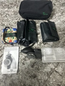 Vintage Welch Allyn Tycos Hand Aneroid Sphygmomanometer 3pc Lg Adult Child Cuff - Picture 1 of 24