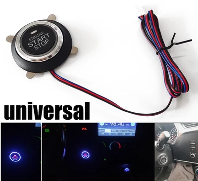 Engine Start Stop Push Button Switch Momentary Ignition Starter Keyless Systems - Image 1 of 4