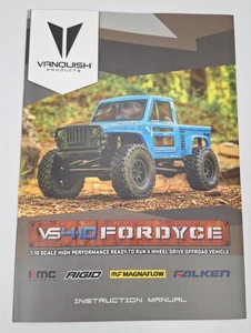 Vanquish Products Fordyce 1/10 RTR owners manual - Picture 1 of 2
