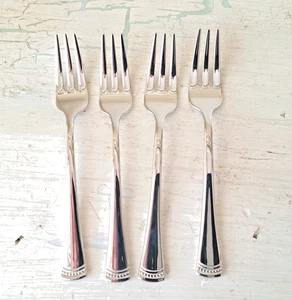 Lenox 18/10  Stainless Flatware  PORTOLA Cocktail Forks - Set of Four  NIB - Picture 1 of 7