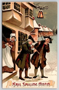 Christmas~Woman Chases Minstrels From Olde Towne~Horn & Fiddle~Hail Smiling Morn - Picture 1 of 2