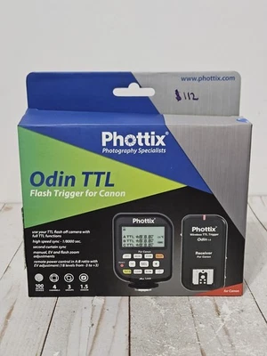 Phottix Odin TTL Flash Trigger & Receiver for Canon DSLRs New - Image 1 of 4