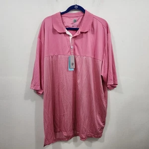 NUEVO Polo Kilburne & Finch Rosa Manga Corta Elastizado Tejido Golf Grande Para Hombres 4XL - Imagen 1 de 19