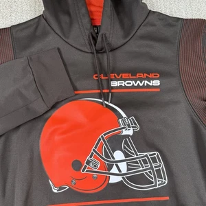 Nike Dri-Fit Hombre Mediano Cleveland Browns On Field Pullover Sudadera con Capucha Sudadera - Imagen 1 de 8