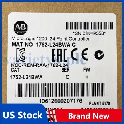 New Allen-Bradley 1762-L24BWA /C MicroLogix 1200 24 Point Controller 1762L24BWA - Image 1 of 3