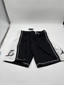 NWT 09 Los Angeles Lakers Swingman Shorts Black Lake show Mitchell & Ness Sz 2XL - Picture 1 of 6