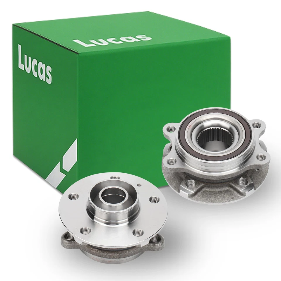 Lucas Pair：2New Front Rear Wheel Bearing Hub for Audi A4 A5 A6 S4 S5 Foto 1 de 4