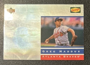 Greg Maddux 1995 Upper Deck Denny’s Atlanta Braves #14 of 28 - Picture 1 of 2