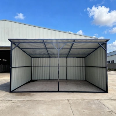 20'x12' Galvanized Metal Livestock Shelter Building for Farm FREE SHIPING - Image 1 of 4