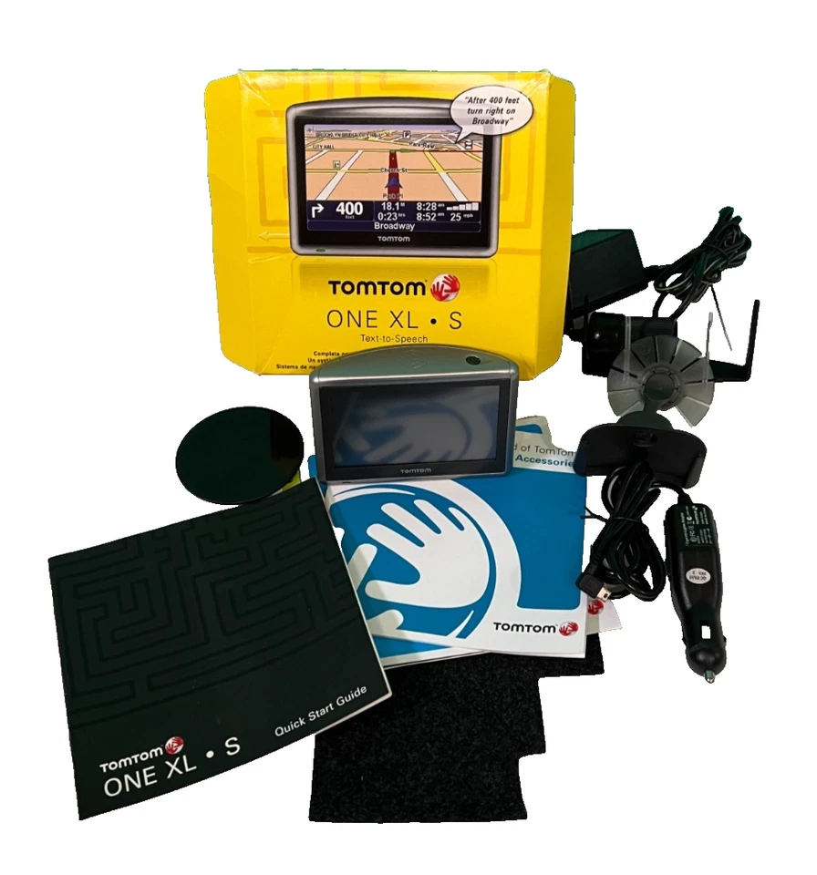 Tom Tom One XL.S GPS System Text to Speech Car Navigation Complete-GC - Image 1 of 4