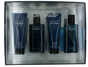 Cool Water by Davidoff, 4 Piece Gift Set for Men - Picture 1 of 4