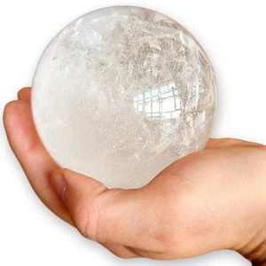 TENET - NATURSTEINKUGEL HYALIN QUARZ BERGKRISTALL 10 CM - Bild 1 von 1