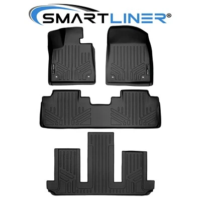 SMARTLINER 3 Row Floor Mat Set TPE 2018-2023 Lexus RX L RX L Hybrid 6 Passenger - Imagem 1 de 4