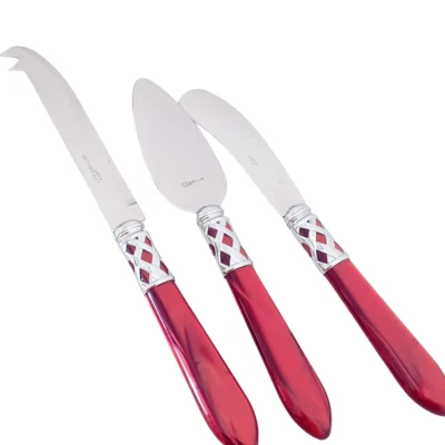 Juego 3 Cuchillos para Queso Bugatti ALADDIN, Cortador de Queso Acero Inoxidable - Imagen 1 de 3