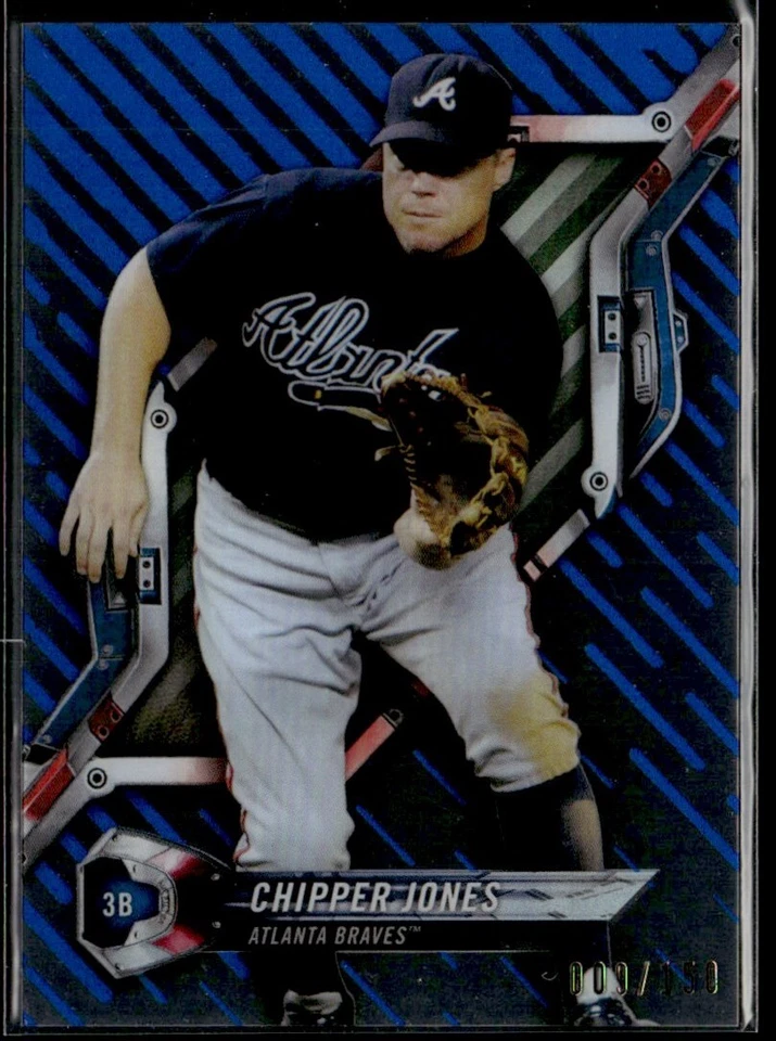 2018 Topps High Tek Blue Chipper Jones 009/150 #HT-CJ - Image 1 of 2