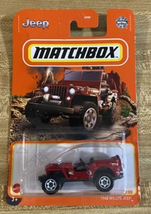 2020 Matchbox 1948 Willys Jeep Red - Picture 1 of 4