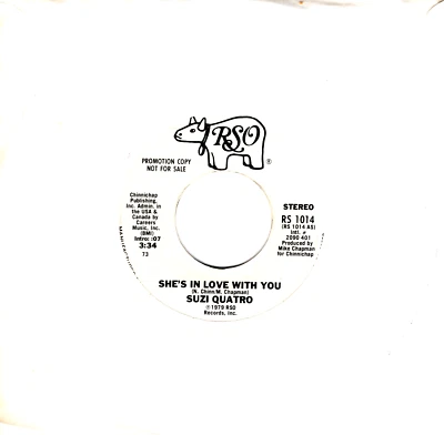 Suzi Quatro:   She's In Love With You / She's In Love With You .. DJ 45 A-3847 Foto 1 de 3