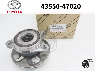 TOYOTA Genuine 43550-47020 Prius Corolla Front Hub & Bearing Assembly OEM New - Image 1 of 4