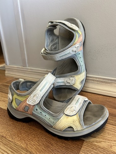 Sandalo Donna Ecco Yucatan Offroad Multi Ombra Pelle Bianco 36 Escursionismo