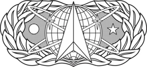 Air Force Space and Missile Badge Decal - USAF Decal - USAF Veteran 12" Decal - Bild 1 von 1