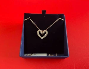 SWAROVSKI Una pendant Heart White Rose gold plated Necklace 5628657 New❤️💕 - Picture 1 of 7