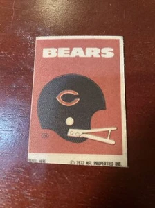 1972 1975 Sunbeam NFL Properties CHICAGO BEARS Sticker - Picture 1 of 1