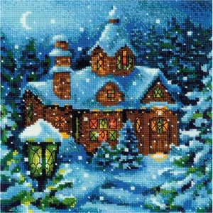 Cross-stitch kit  Snowfall in the Forest 2029  Riolis - Picture 1 of 7