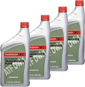 Honda DW 1 Automatic Transmission Fluid 1 Quart Pack of 4 Genuine Fluid - Picture 1 of 2