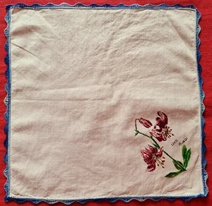"PAÑUELOS DE COLECCIÓN AUTÉNTICO ARTISTA URS RUEDI ARTE FLORAL ALGODÓN 10" - Imagen 1 de 3