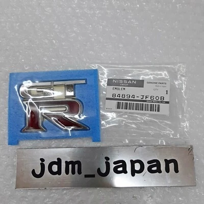 Nissan GT-R R35 2009-2023 OEM Genuine Trunk Lid Emblem 84894-JF60B 'GTR - Image 1 of 4