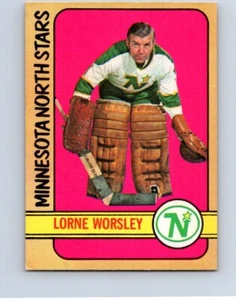 VINTAGE HOCKEY CARD OPC 1972 LORNE WORSLEY MINNESOTA NORTH STARS NO124 - Picture 1 of 2