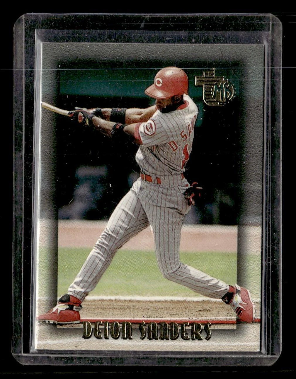 1995 Topps Embossed Deion Sanders Cincinnati Reds