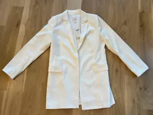 NWT MSRP $149 Chico's Duster Blazer Jacket Ivory Business/Dressy Size 0 - Picture 1 of 5