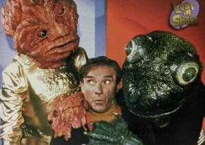 Tarjeta promocional Lost in Space P-3 Dr. Zachary Smith Jonathan Harris Inkworks 1997  - Imagen 1 de 2