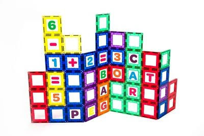 Playmags Super Durable Building 80 Piece Set - Magnet Tiles Compatible - Image 1 of 4