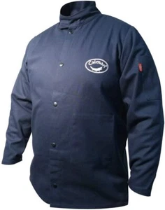 Caiman Flame Resistant Welding Jacket Stand-Up Collar Extended Tail - Picture 1 of 4