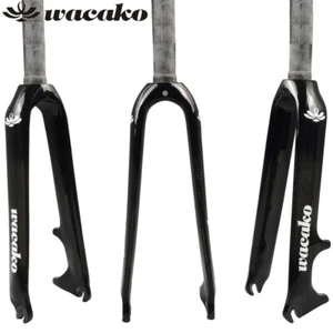 1-1/8 in Full Carbon Fiber Bicycle Forks 18/20/22 in BMX Folding Bike Rigid Fork - Picture 1 of 10