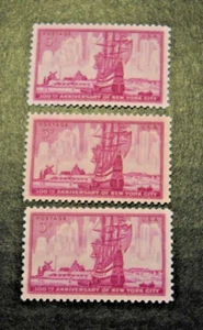 3 - 1953 US Stamp Scott #1027 - 3 Cent - 300th Anniversary of NY - MNH/OG/VF - Picture 1 of 2