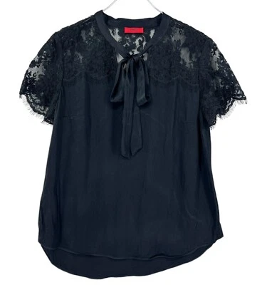 Hugo Boss Women's Celaci-1 Short Sleeve Casual Blouse Shirt Size UK:12 - M - Image 1 of 4