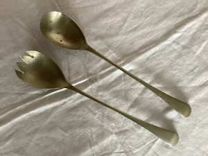 Vintage, Salad Servers, Fork and Spoon Set, EPNS - Picture 1 of 8