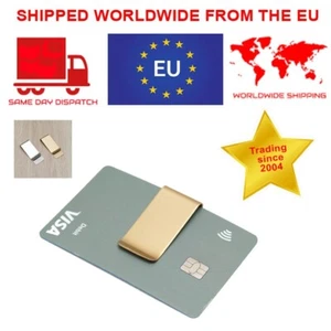 Money Clip Cash Clamp Holder Portable Stainless steel metal wallet - Picture 1 of 14