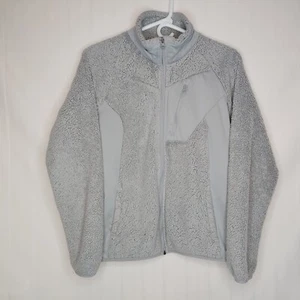 Columbia Damen-Taschen mittelhellgrau mit durchgehendem Reißverschluss Vliesjacke - Bild 1 von 4