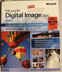 Microsoft Digital Image Suite 2006 PC, 2 Disc Set, photo editing w User Manual - Picture 1 of 6