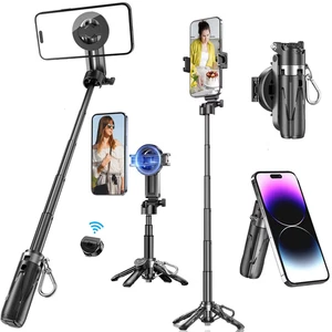 Supporto Magnetico per Treppiede Mini Selfie Stick per Telefoni Cellulari Magsaf - Foto 1 di 13